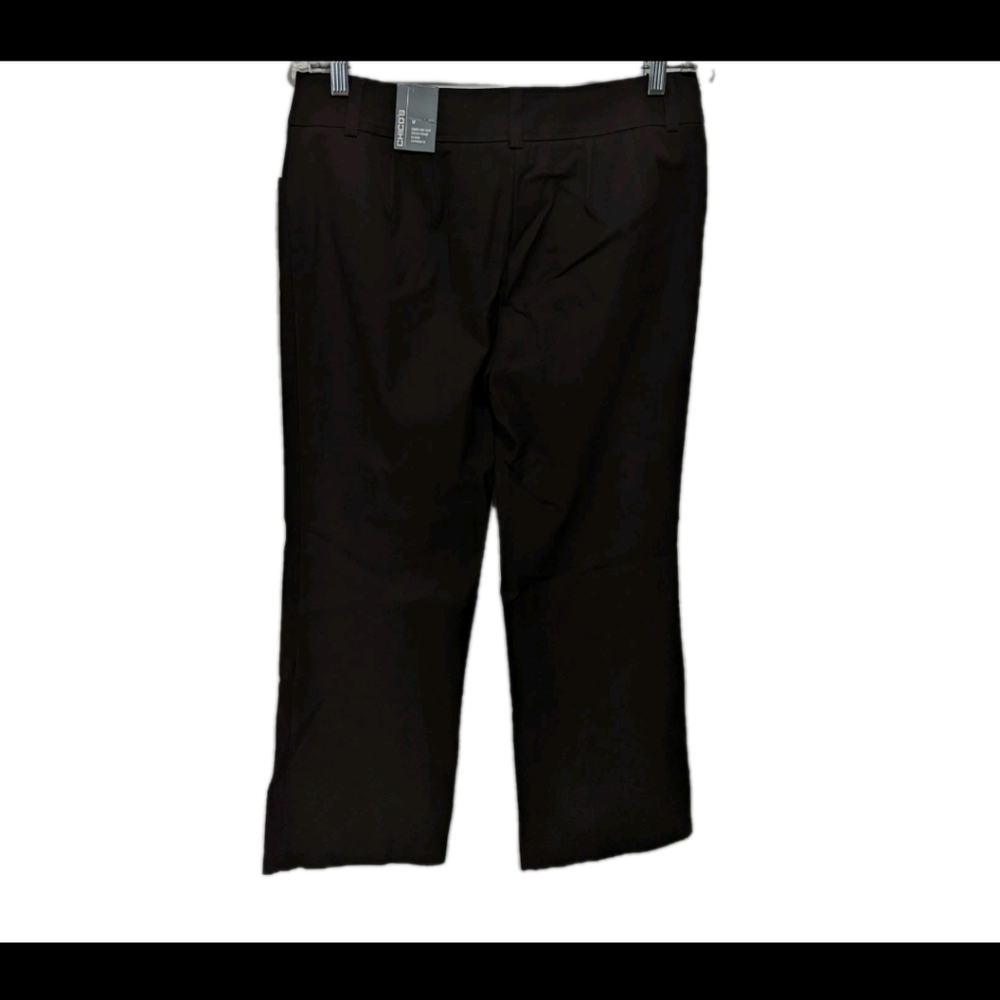 NWT Chico's 1 Short Brown Dress Pants Bootcut #7111